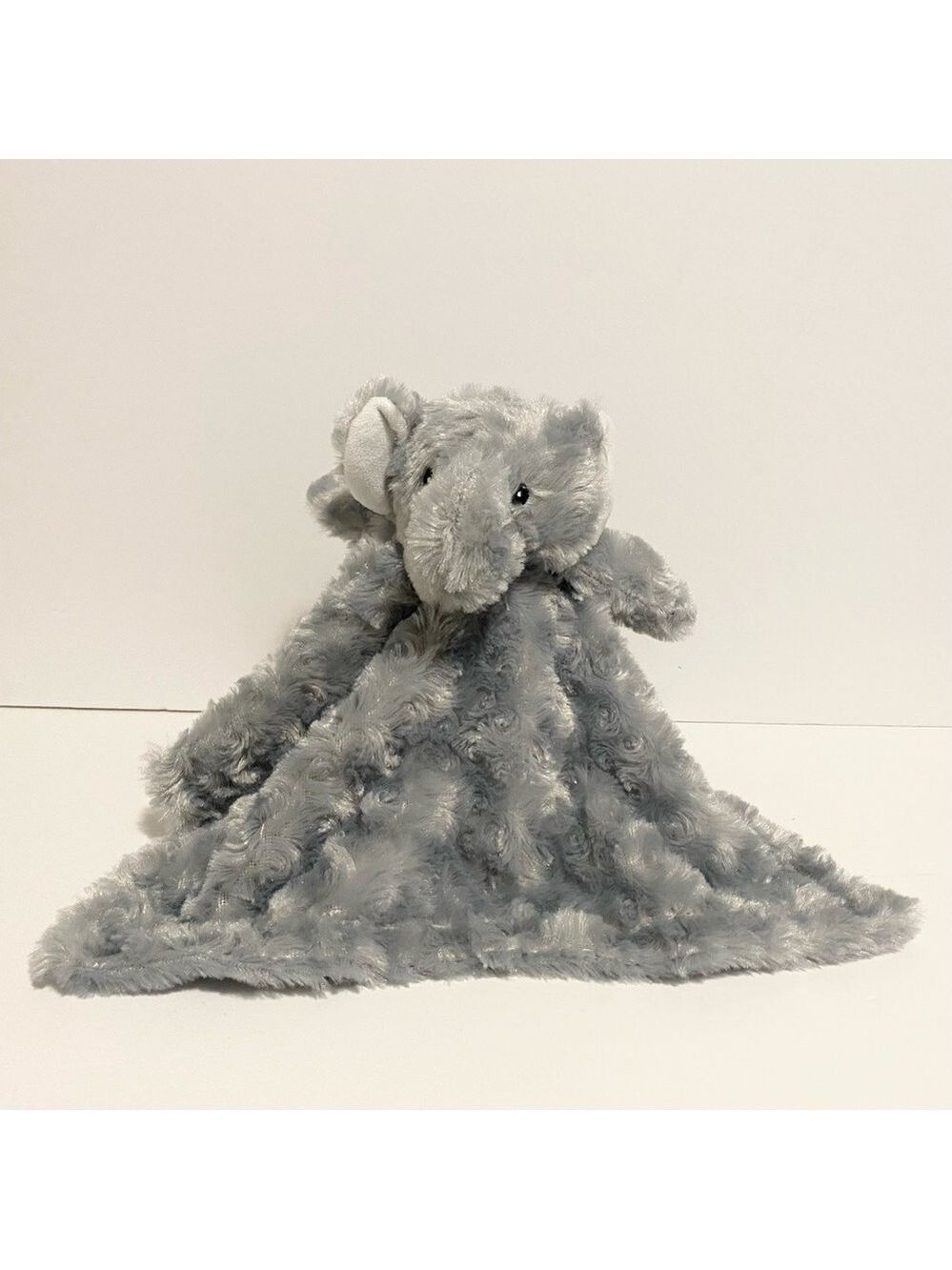 Necessities TenderTyme Gray Elephant Lovey Baby Security Blanket Swirl Plush
